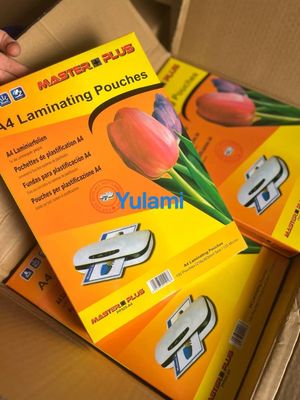125MIC A4 A3 Master laminating pouch film  lamination pouches  plastic ID CARD SIZE pouch laminating film FROM CHINA
