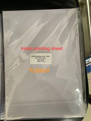 0.3mm White Inkjet Printing Sheet and 0.10mm 100MIC 0.08mm 80mic Coated Overlay  film From China