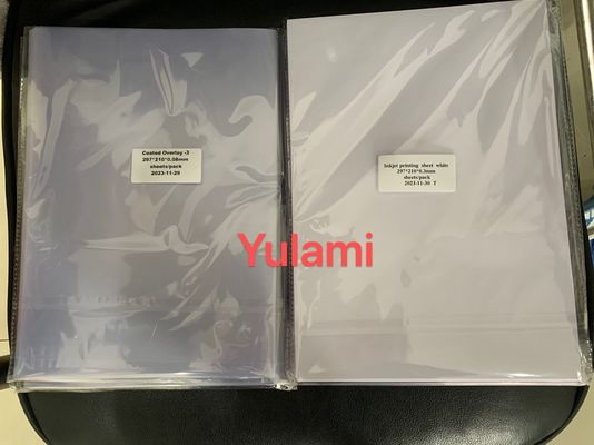 PVC Fusing Sheets PVC Fusion Sheets with 0.3mm White Inkjet Printing Sheet and 0.10mm Coated Overlay From China