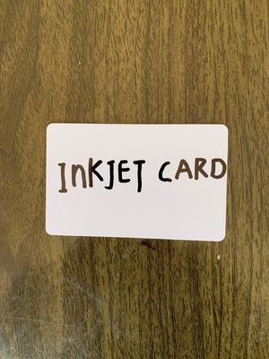 HIGH QUALITY WHITE BLANK PVC PRINTING  ID INKJET CARD 0.45MM/450MIC 0.60MM/600MIC FOR Epson & Canon inkjet printer