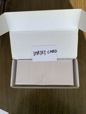 HIGH QUALITY WHITE BLANK PVC INKJET ID PVC CARD 0.76MM/760MIC 0.80MM/800MIC FOR  Epson & Canon inkjet printer from China