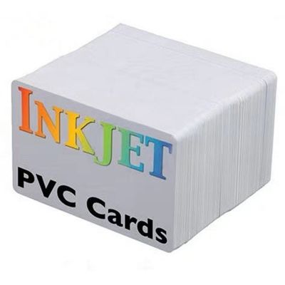 WHITE BLANK PVC INKJET 4428 CHIP ID &   Smart CARD WITH FM4442 FM4428 SLE5542 CHIP   FOR  Epson or Canon inkjet printer