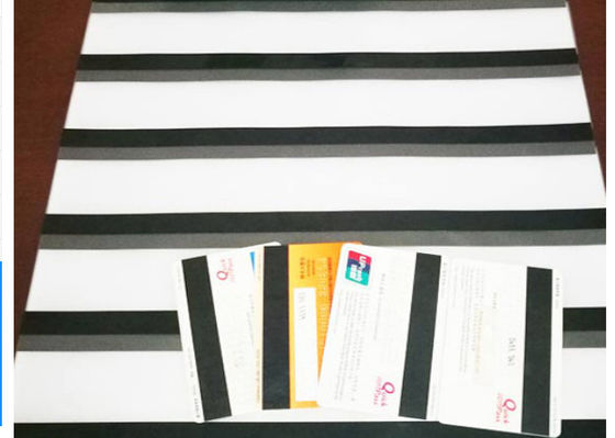 A4 A3 PVC coated overlay with HI-CO/ LO-CO magnetic stripe  0.10mm  for Magnetic card making
