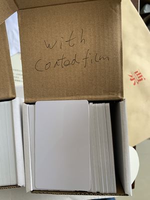 PLASTIC WHITE BLANK THERMAL PRINTING PVC ID CARD with coated film FOR  Zebra/Evolis/Fargo/Thermal Printer from China