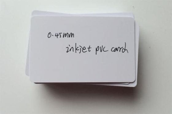 WHITE BLANK RFID THIN THICK PVC INKJET ID & CHIP CARD FM4442 FM4428 SLE5542 FOR  Epson & Canon inkjet printer from China