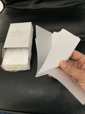 54x86mm 60x92mm 67x98mm 720mic three 3 layers WHITE INSERT laminating pouch film lamination pouches sheets suppliers