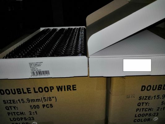 Nylon-Coated double Wire-0 Double Loop Spiral O Double Loop Binding Wire Twin Ring Loop Wire  in spools & Pre cut boxes